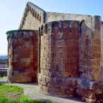 Villamar (Medio Campidano), Chiesa di San Pietro, esterno: prospetto absidale Villamar (Medio Campidano), Chiesa di San Pietro, esterno: prospetto absidale